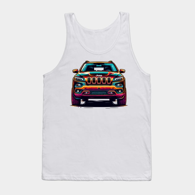 Jeep Cherokee Tank Top by Vehicles-Art